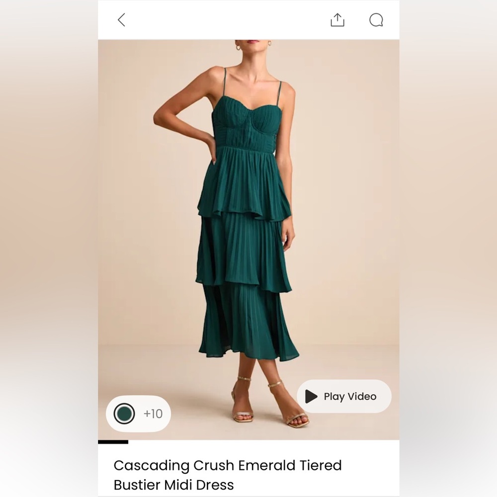 NWT Lulus Tiered Midi Dress